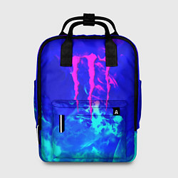Рюкзак женский Monster energy дым неоновый, цвет: 3D-принт