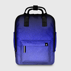 Женский рюкзак Градиент индиго из чёрно в синий текстура крошка