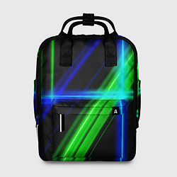 Рюкзак женский Color blue black green, цвет: 3D-принт