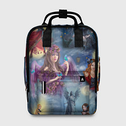 Рюкзак женский Ведьмы и волшебницы, цвет: 3D-принт