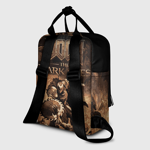 Женский рюкзак Doom the dark ages / 3D-принт – фото 2