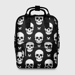 Женский рюкзак Черепной фон