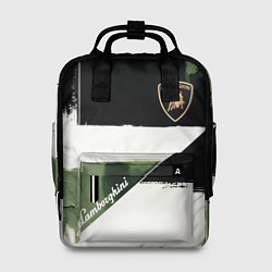 Рюкзак женский Ламборджини логотип, цвет: 3D-принт