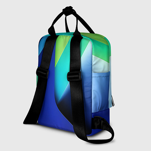 Женский рюкзак Color blue green / 3D-принт – фото 2