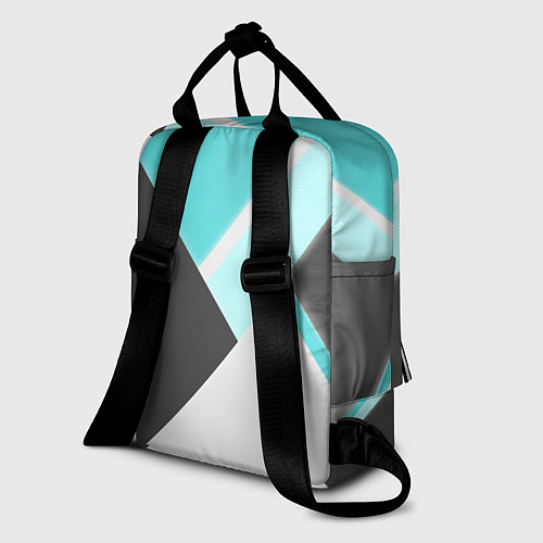 Женский рюкзак Color black blue / 3D-принт – фото 2