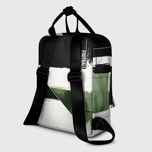 Женский рюкзак Футбол на фоне брызг красок / 3D-принт – фото 2