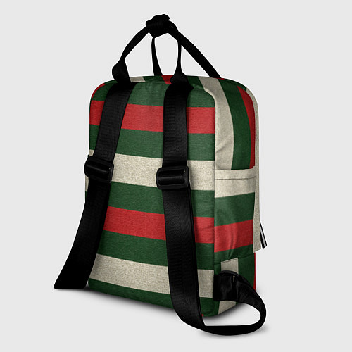 Женский рюкзак Цветные лини текстура ткани / 3D-принт – фото 2