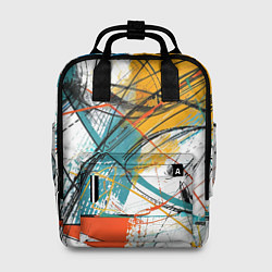 Рюкзак женский Абстракция цвета, цвет: 3D-принт