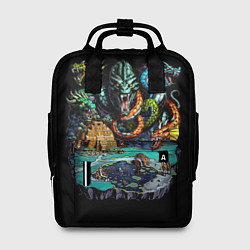 Рюкзак женский Гидра хаоса крепости - Герои Меча и Магии 3, цвет: 3D-принт