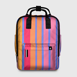 Женский рюкзак Теплые цветные полосы