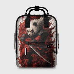 Женский рюкзак Демоническая панда самурай - нейроарт
