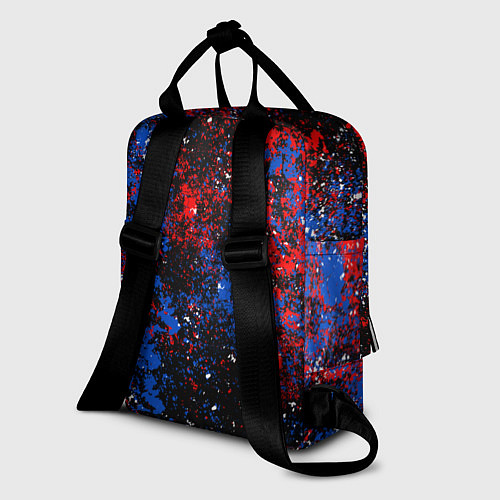 Женский рюкзак Клипперс - цветовой хаос / 3D-принт – фото 2