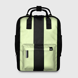 Женский рюкзак Color light green black line