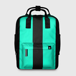 Рюкзак женский Color light blue white line, цвет: 3D-принт