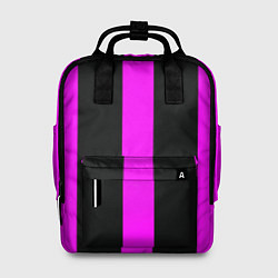 Рюкзак женский Color black pink lines, цвет: 3D-принт