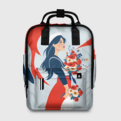 Рюкзак женский Морячка встречает своего, цвет: 3D-принт