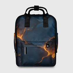 Женский рюкзак Разлом плит с огнем