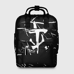 Рюкзак женский Doom logo штрихи, цвет: 3D-принт
