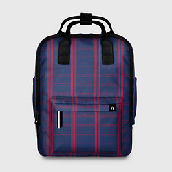 Женский рюкзак Color blue cage pink stripes