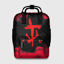 Рюкзак женский Doom огненные краски, цвет: 3D-принт