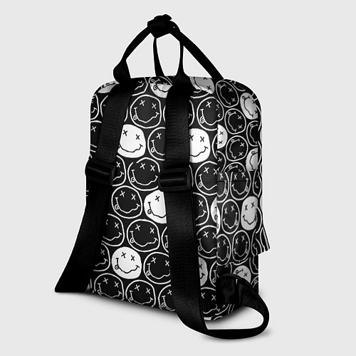 Женский рюкзак Doom x nirvana pattern / 3D-принт – фото 2