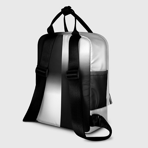 Женский рюкзак Doom black geometry / 3D-принт – фото 2