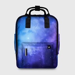 Рюкзак женский Неоновый яркий космос, цвет: 3D-принт