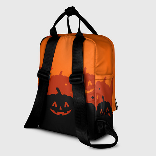 Женский рюкзак Хэллоуин счастливые тыквы / 3D-принт – фото 2
