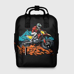 Рюкзак женский Motocross and mountains, цвет: 3D-принт