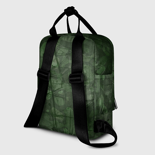 Женский рюкзак Эмблема CS GO на камуфляжном фоне / 3D-принт – фото 2