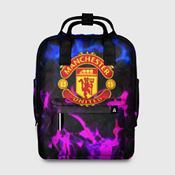 Женский рюкзак Манчестер Юнайтед огонь неон
