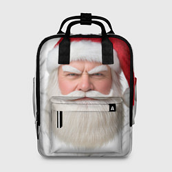 Рюкзак женский Лицо санты, цвет: 3D-принт