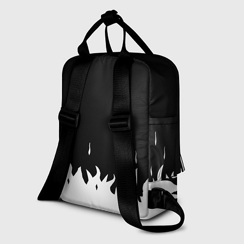 Женский рюкзак Ювентус белый огонь текстура / 3D-принт – фото 2