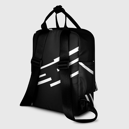 Женский рюкзак Реал Мадрид полосы текстура линии / 3D-принт – фото 2