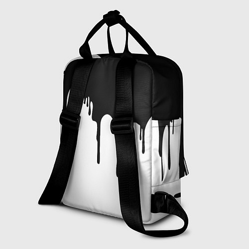 Женский рюкзак Реал Мадрид жидкие краски текстура / 3D-принт – фото 2