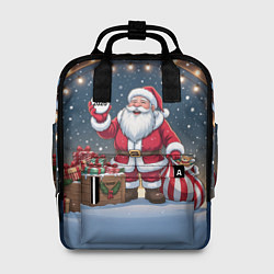Женский рюкзак Санта с мешком подарков