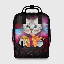 Рюкзак женский Кот с едой, цвет: 3D-принт