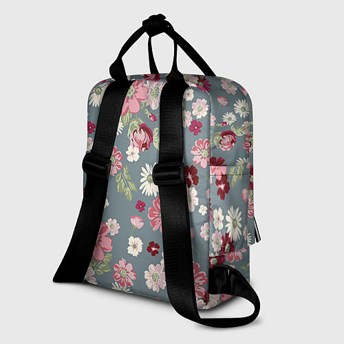 Женский рюкзак Цветочки / 3D-принт – фото 2