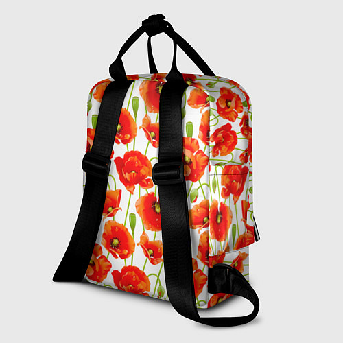 Женский рюкзак Маки / 3D-принт – фото 2