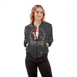Бомбер женский Team t-shirt 16, цвет: 3D-черный — фото 2