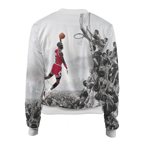 Женский бомбер Michael Jordan NBA / 3D-Белый – фото 2