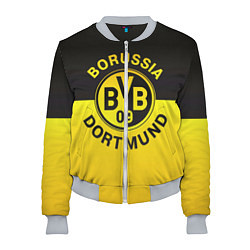 Бомбер женский Borussia Dortmund FC, цвет: 3D-меланж