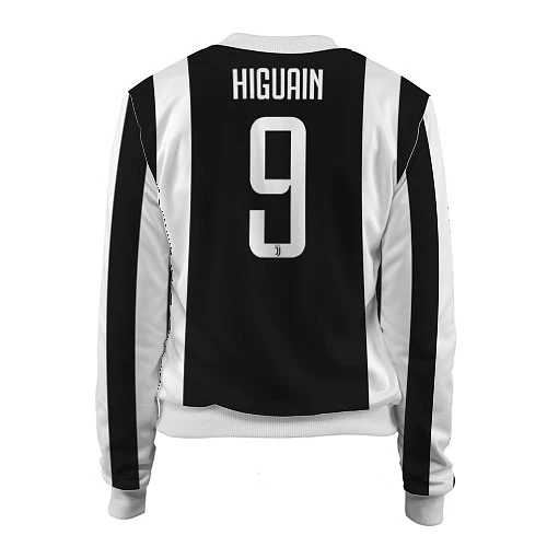 Женский бомбер Juventus FC: Higuain Home 17/18 / 3D-Белый – фото 2