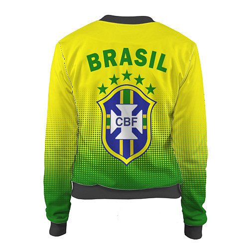 Женский бомбер CBF Brasil / 3D-Черный – фото 2