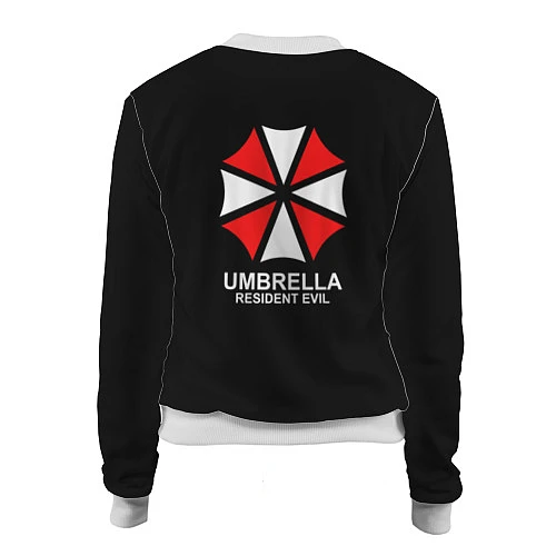 Женский бомбер UMBRELLA CORP / 3D-Белый – фото 2