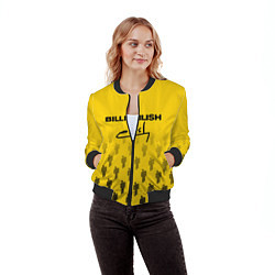 Бомбер женский Billie Eilish: Yellow Autograph, цвет: 3D-черный — фото 2