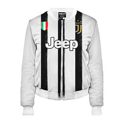Бомбер женский Juventus home 20-21, цвет: 3D-белый