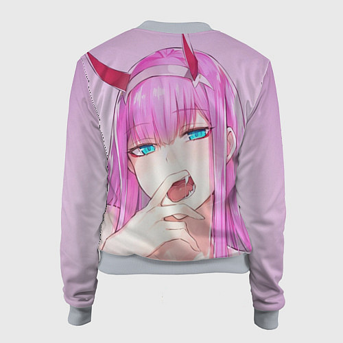 Женский бомбер Ahegao / 3D-Меланж – фото 2