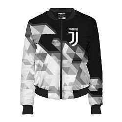 Бомбер женский JUVENTUS, цвет: 3D-черный