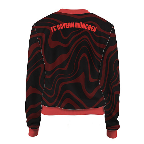 Женский бомбер FC Bayern Munchen 2021 / 3D-Красный – фото 2